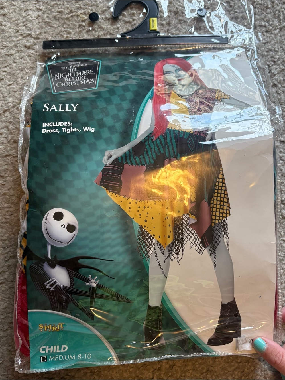 Disney Sally Costume Medium 8-10 Halloween World Land Cruise Nightmare